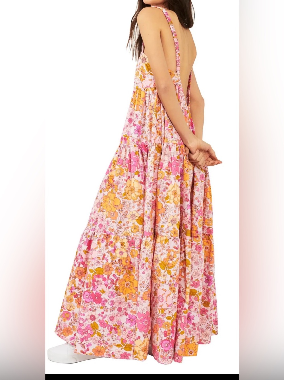 Free People Floral Park Slope Maxi Sundress - Size M - Picture 3 of 5